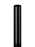 TUBO DE 1 ACERO INOXIDABLE NEGRO