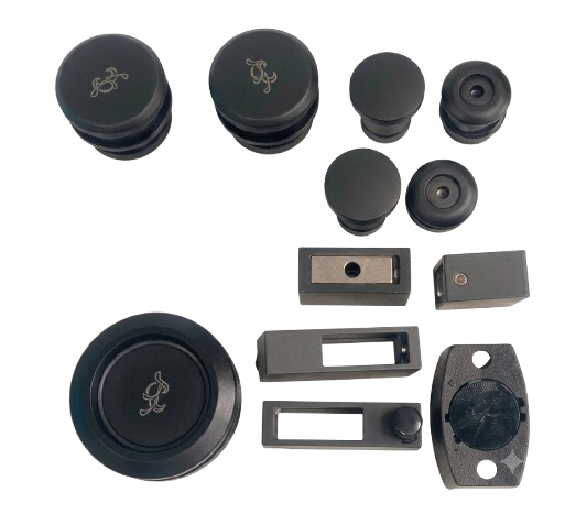 CANCEL PARA BAÑO EN ESCUADRA CORREDIZO COLGANTE VIDRIO A VIDRIO ACERO INOXIDABLE 304 NEGRO