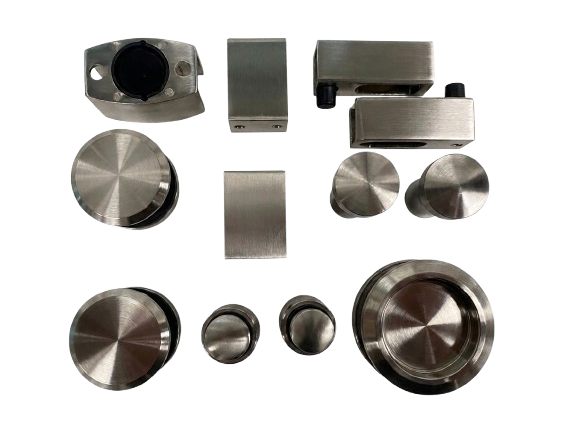 CANCEL DE BAÑO EN ESCUADRA DE 1X1 SATIN ACERO INOXIDABLE 304
