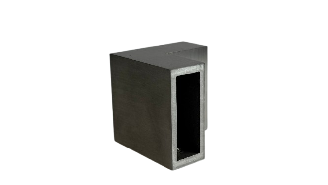 UNION EN ESCUADRA PARA CANCEL DE BAÑO SATIN ACERO INOXIDABLE 304