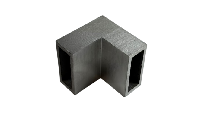 UNION EN ESCUADRA PARA CANCEL DE BAÑO SATIN ACERO INOXIDABLE 304