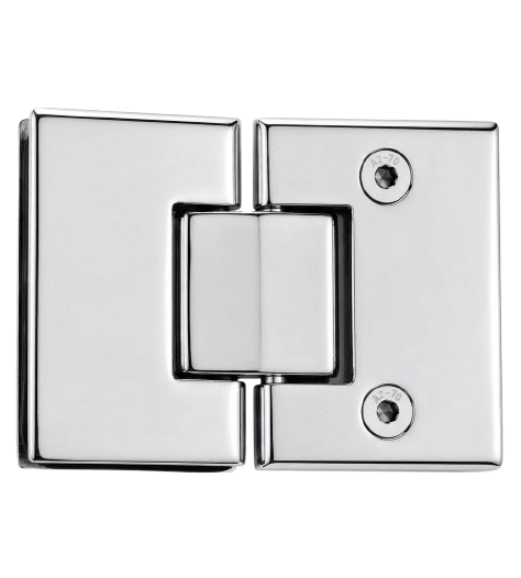 BISAGRA VIDRIO A VIDRIO 180° CROMO ZAMAC