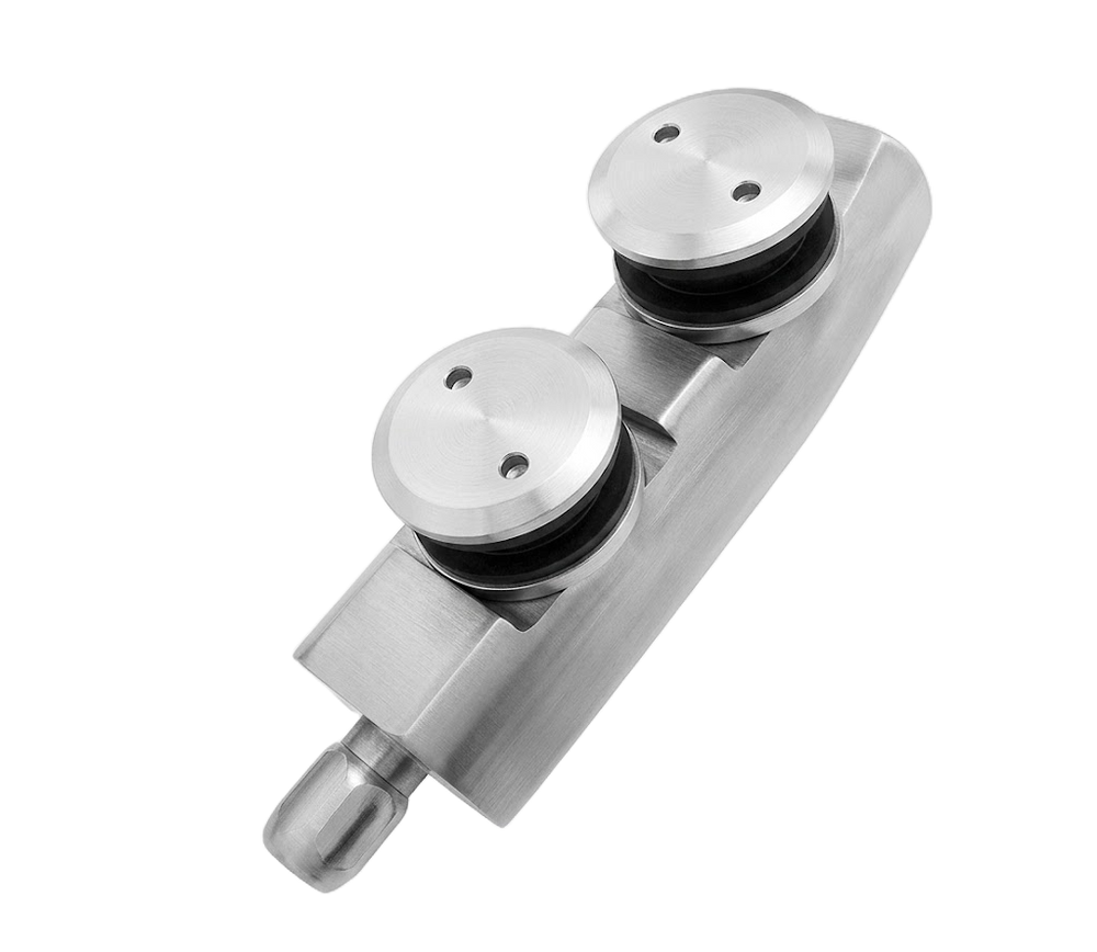 HERRAJE ALEMAN SENCILLO CON PIVOTE SATIN ACERO INOXIDABLE 304