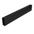 BARRA PARA CANCEL DE BAÑO DE 2.00 MTS NEGRO