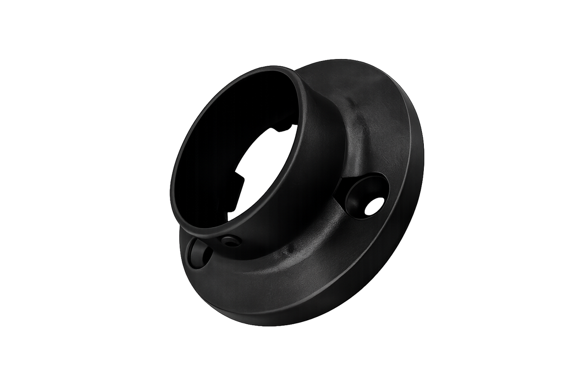 BRIDA DE SOBREPONER PARA TUBO 1 1/2 NEGRO ACERO INOXIDABLE 304