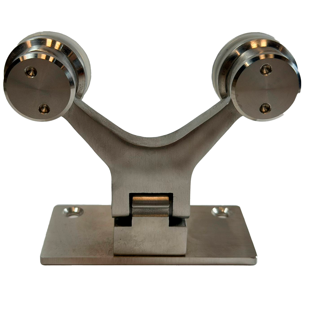 BISAGRA ARAÑA MURO A VIDRIO SATIN ACERO INOXIDABLE 304