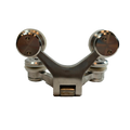 BISAGRA ARAÑA VIDRIO A VIDRIO SATIN ACERO INOXIDABLE 304