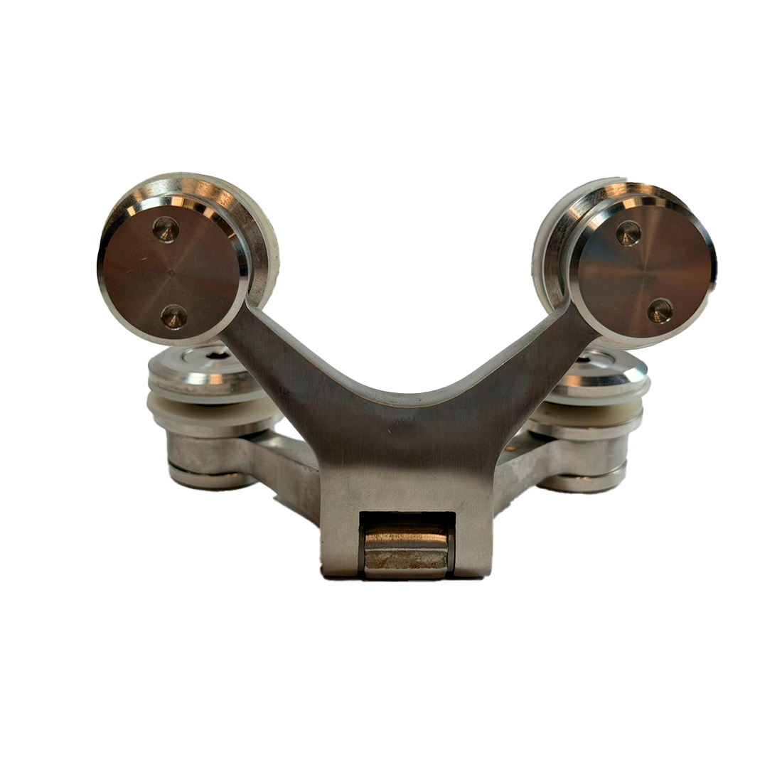 BISAGRA ARAÑA VIDRIO A VIDRIO SATIN ACERO INOXIDABLE 304