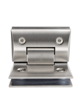BISAGRA CURVA VIDRIO A VIDRIO 90° SATIN ZAMAC