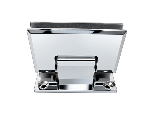 WALL-TO-GLASS HINGE 90° CHROME 201 STAINLESS STEEL