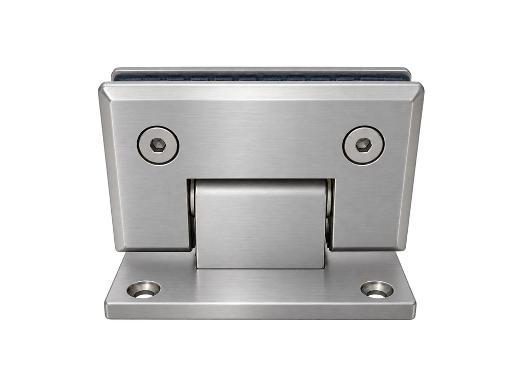 BISAGRA MURO A VIDRIO 90° SATIN ACERO INOXIDABLE 201