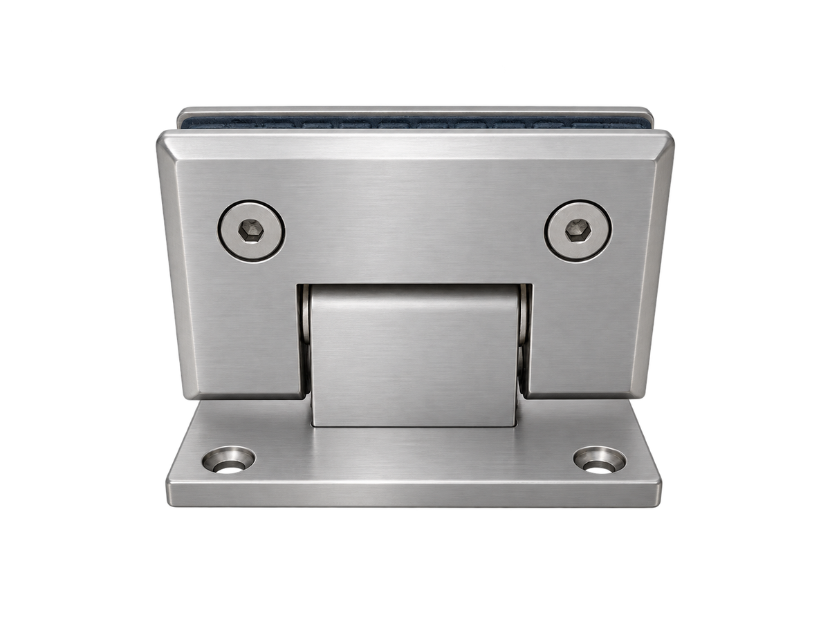 BISAGRA MURO A VIDRIO 90° SATIN ACERO INOXIDABLE 201