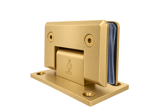WALL-TO-GLASS HINGE 90° MATTE GOLD STAINLESS STEEL 201