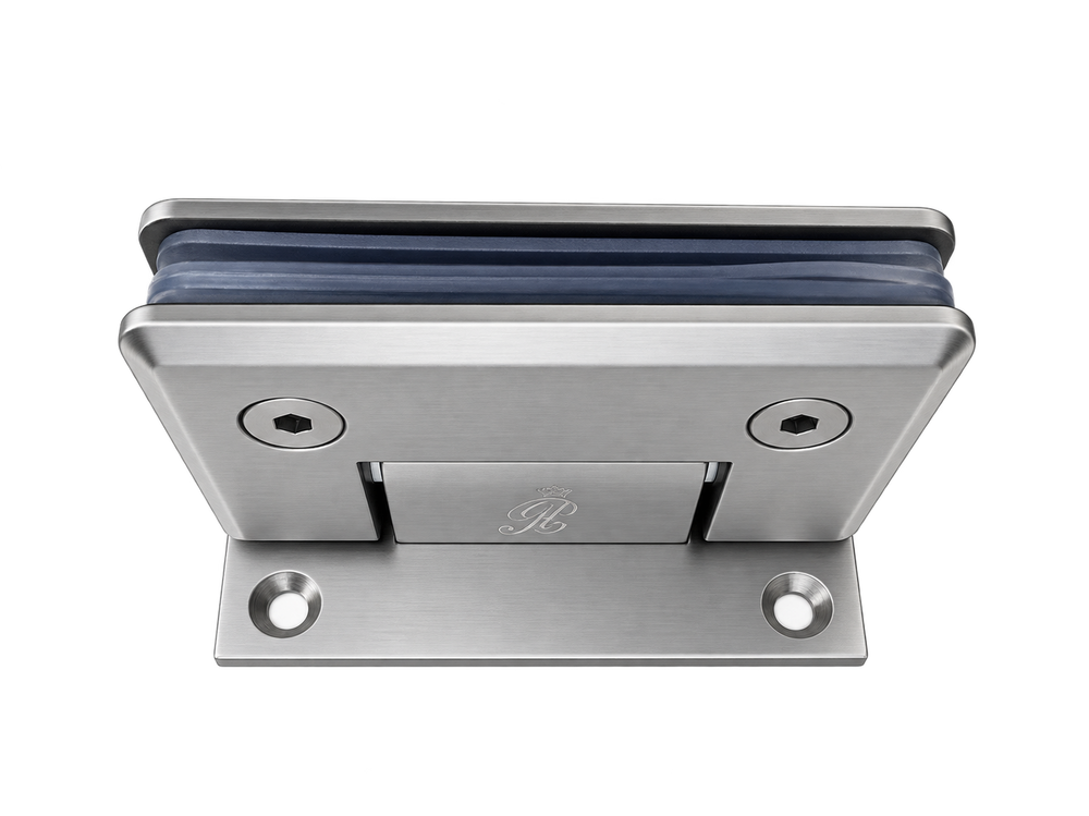 BISAGRA MURO A VIDRIO 90° SATIN ACERO INOXIDABLE 201
