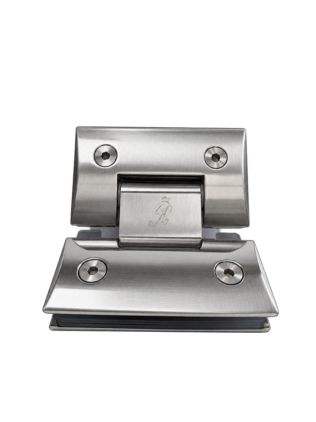 BISAGRA CURVA VIDRIO A VIDRIO 135° SATIN ZAMAC