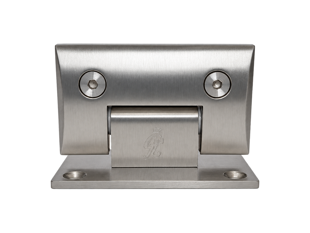 BISAGRA CURVA MURO A VIDRIO 90° SATIN ZAMAC