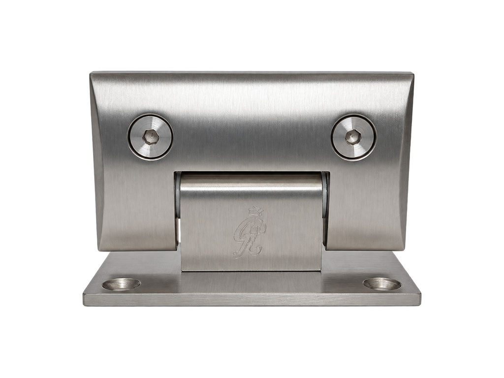 BISAGRA CURVA MURO A VIDRIO 90° SATIN ZAMAC