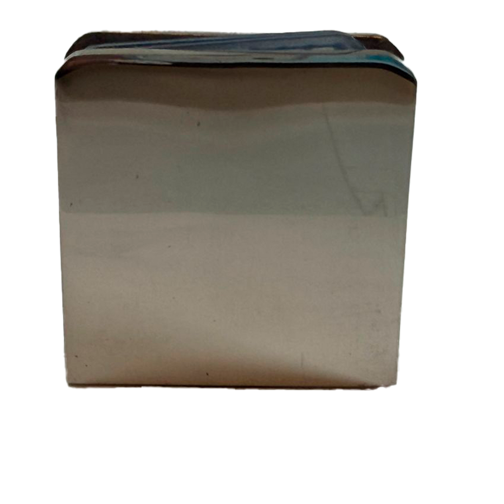 CLIP SENCILLO MURO A VIDRIO CROMO ACERO INOXIDABLE 304
