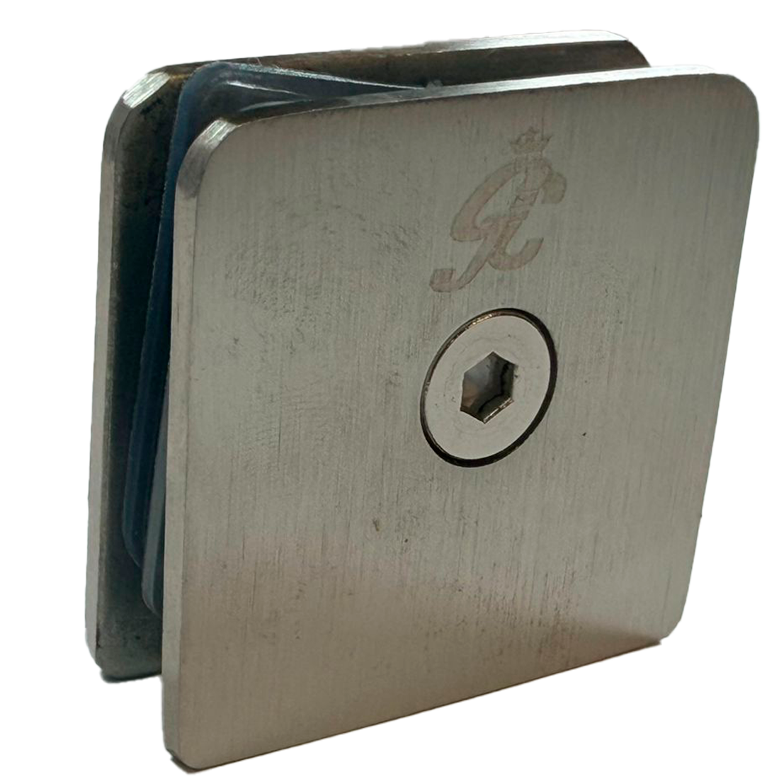 CLIP SENCILLO MURO A VIDRIO FIT SATIN ACERO INOXIDABLE 304