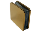 CLIP SENCILLO MURO A VIDRIO ORO MATE ACERO INOXIDABLE 201