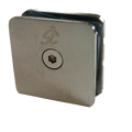 CLIP SENCILLO MURO A VIDRIO SATIN ACERO INOXIDABLE 201