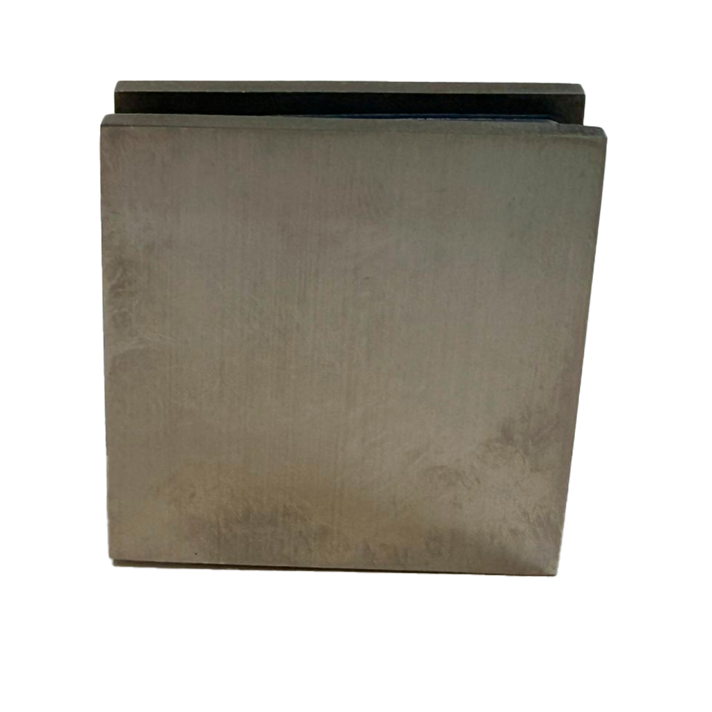 CLIP SENCILLO MURO A VIDRIO SATIN ACERO INOXIDABLE 304 CASTING