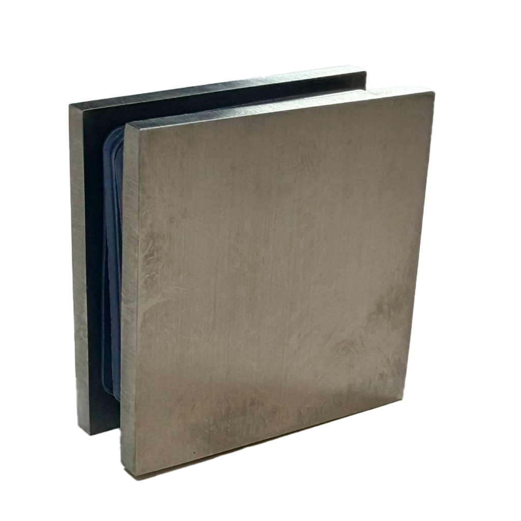 CLIP SENCILLO MURO A VIDRIO SATIN ACERO INOXIDABLE 304 CASTING
