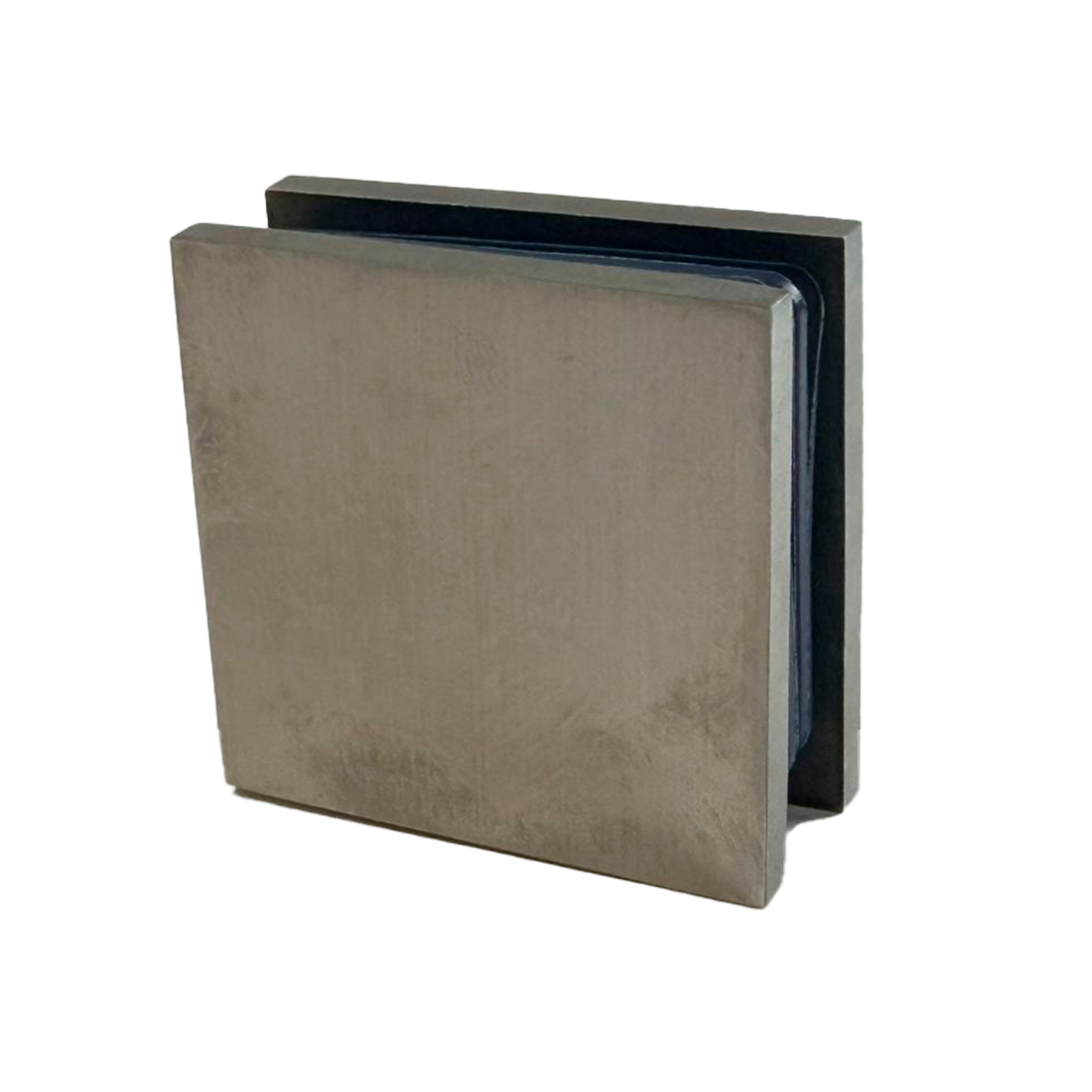 CLIP SENCILLO MURO A VIDRIO SATIN ACERO INOXIDABLE 304 CASTING