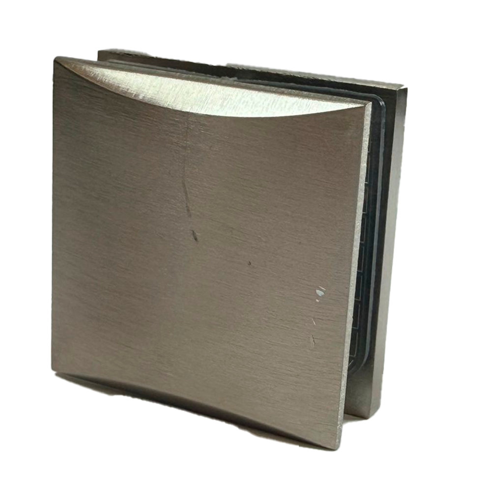 CLIP SENCILLO MURO A VIDRIO SATIN ZAMAC