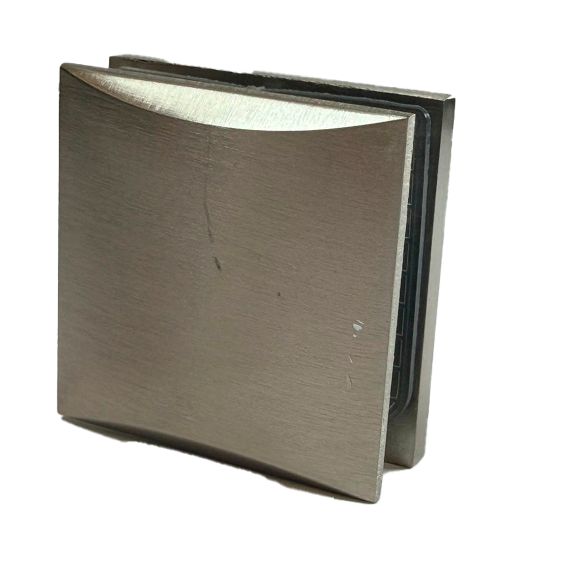 CLIP SENCILLO MURO A VIDRIO SATIN ZAMAC