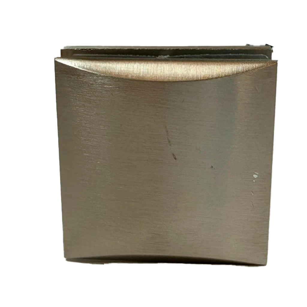 CLIP SENCILLO MURO A VIDRIO SATIN ZAMAC