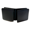 CLIP VIDRIO A VIDRIO 90° NEGRO ACERO INOXIDABLE 201