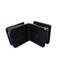 CLIP VIDRIO A VIDRIO 90° FIT NEGRO ACERO INOXIDABLE 304