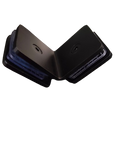CLIP VIDRIO A VIDRIO 90° NEGRO ACERO INOXIDABLE 201