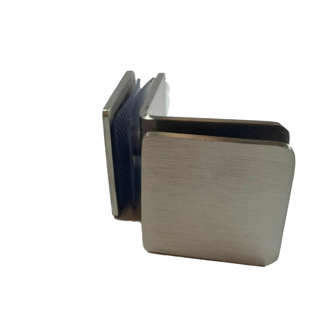 CLIP VIDRIO A VIDRIO 90° FIT SATIN ACERO INOXIDABLE 304