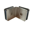 CLIP VIDRIO A VIDRIO 90° SATIN ACERO INOXIDABLE 201