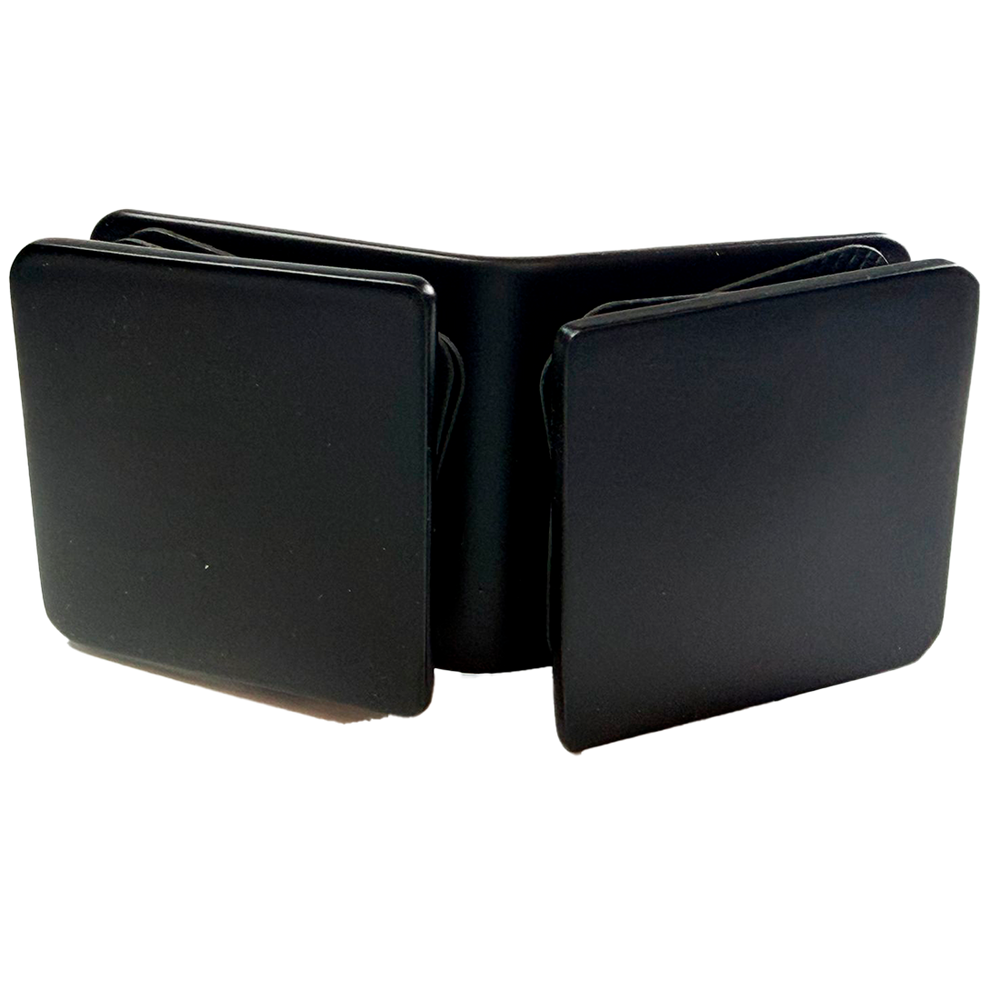 CLIP VIDRIO A VIDRIO 135° FIT NEGRO ACERO INOXIDABLE 304