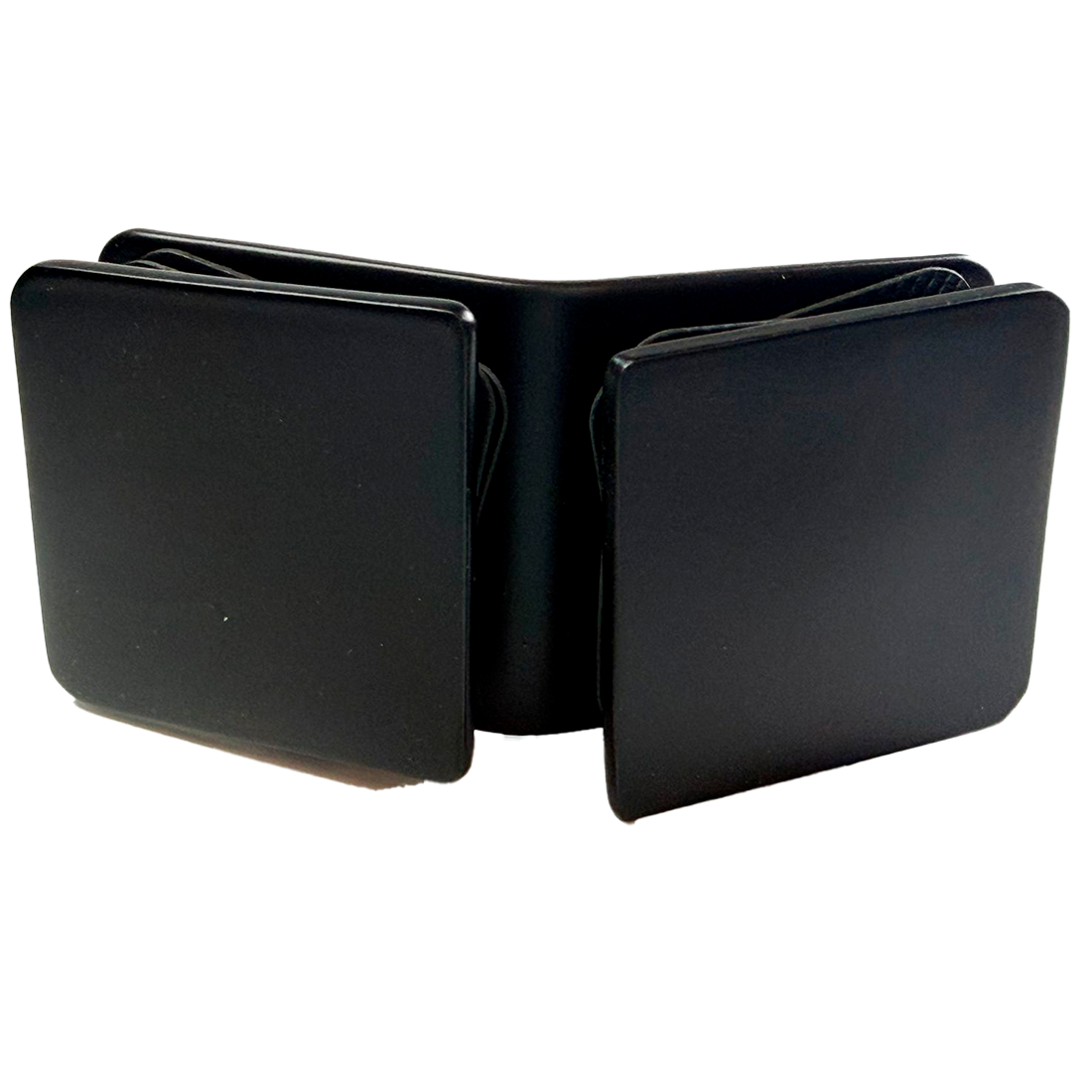 CLIP VIDRIO A VIDRIO 135° FIT NEGRO ACERO INOXIDABLE 304
