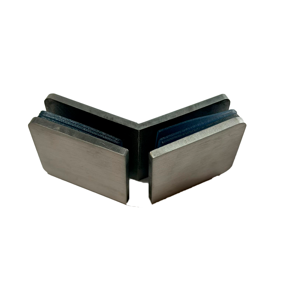 CLIP VIDRIO A VIDRIO 135° FIT SATIN ACERO INOXIDABLE 304