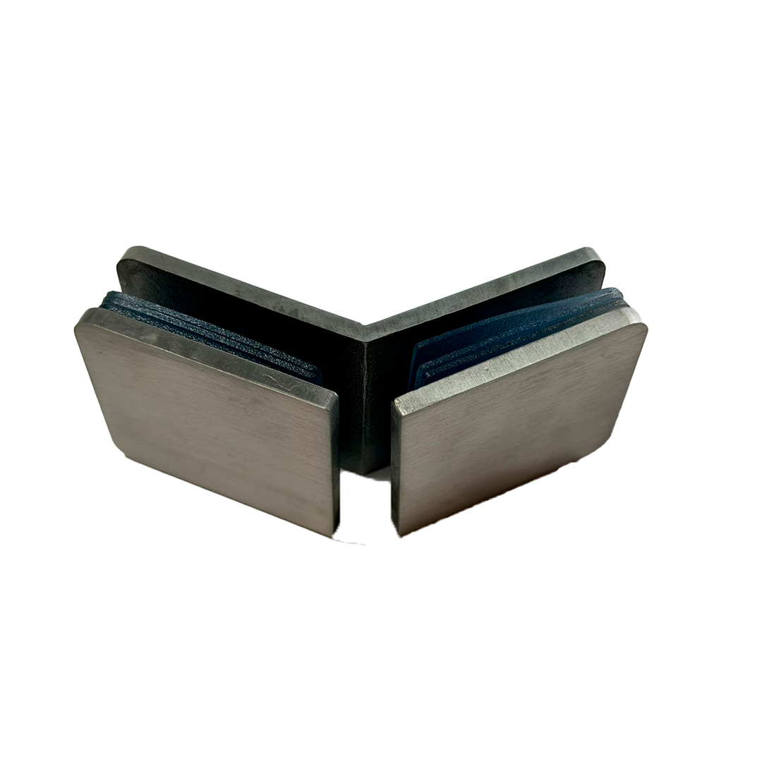 CLIP VIDRIO A VIDRIO 135° FIT SATIN ACERO INOXIDABLE 304