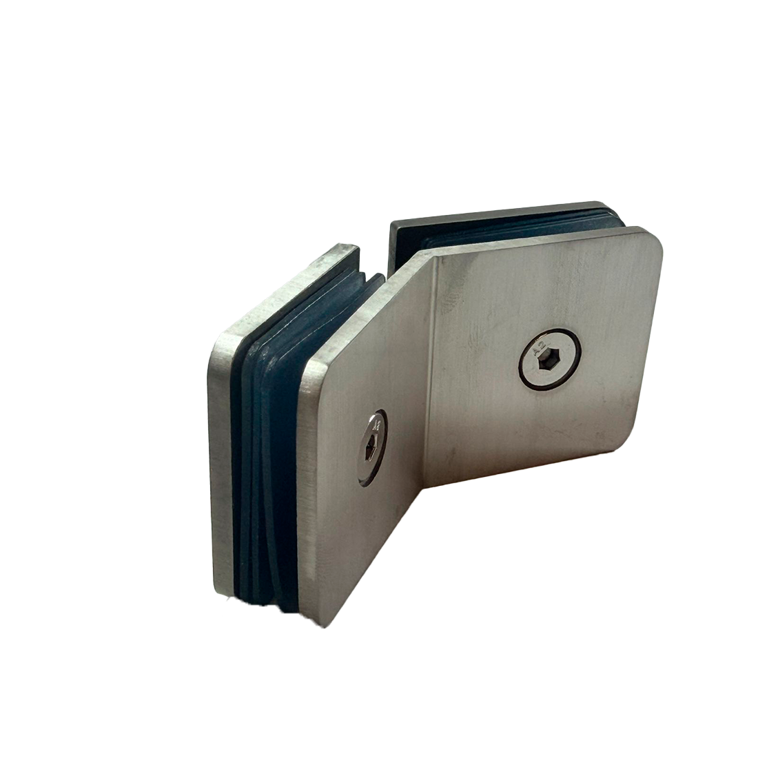 CLIP VIDRIO A VIDRIO 135° FIT SATIN ACERO INOXIDABLE 304