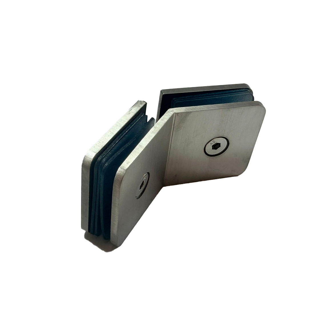 CLIP VIDRIO A VIDRIO 135° FIT SATIN ACERO INOXIDABLE 304