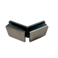 CLIP VIDRIO A VIDRIO 135° SATIN ACERO INOXIDABLE 201
