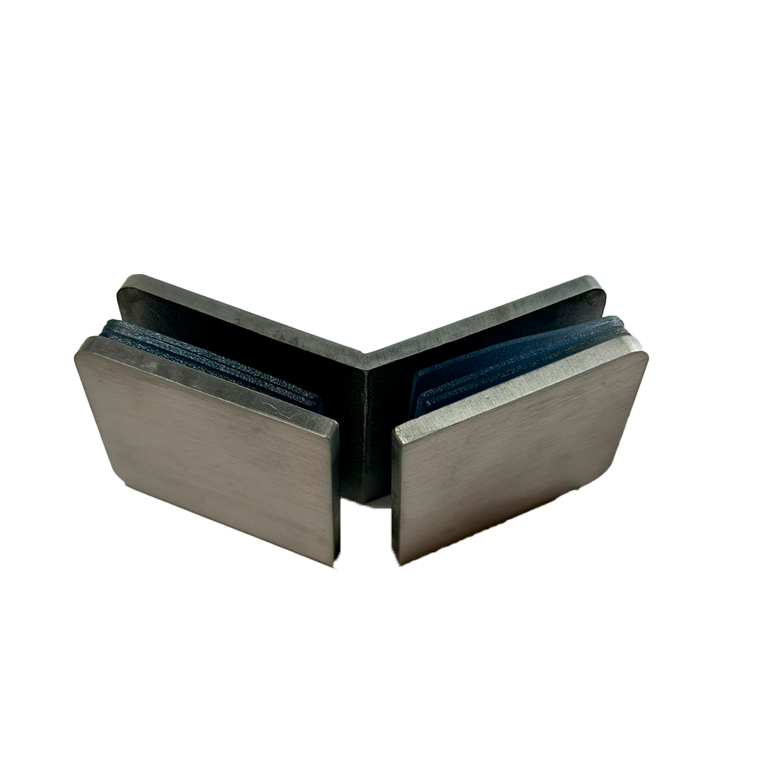CLIP VIDRIO A VIDRIO 135° SATIN ACERO INOXIDABLE 304