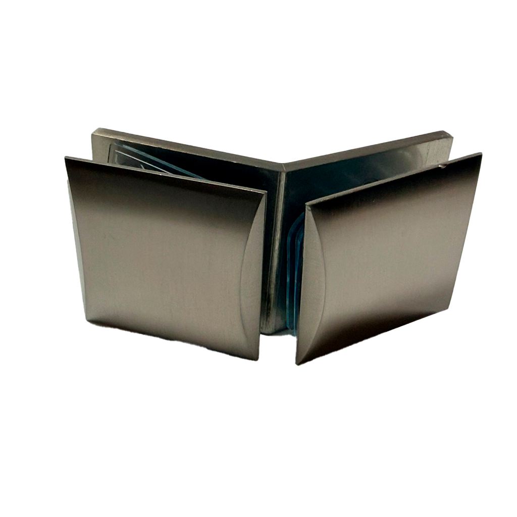 CLIP VIDRIO A VIDRIO 135° SATIN ZAMAC