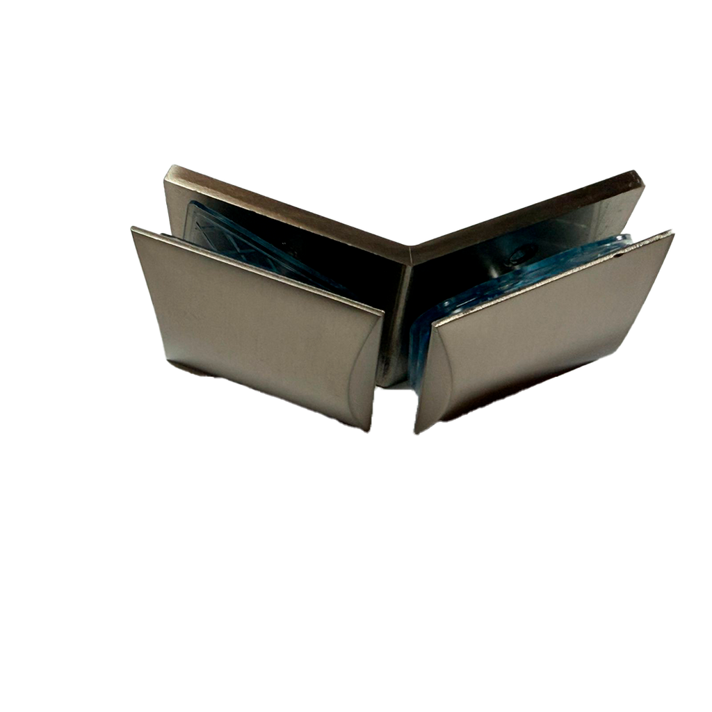 CLIP VIDRIO A VIDRIO 135° SATIN ZAMAC
