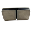 CLIP VIDRIO A VIDRIO 180° SATIN ACERO INOXIDABLE 201