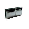 CLIP VIDRIO A VIDRIO 180° CROMO ZAMAC