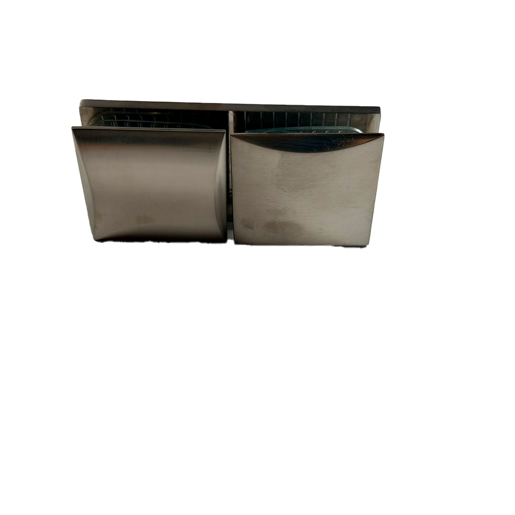 CLIP VIDRIO A VIDRIO 180° SATIN ZAMAC