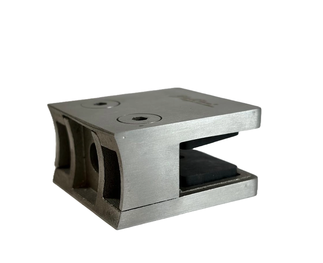 GRAPA SIN RESAQUE BASE CURVA SATIN ACERO INOXIDABLE 304